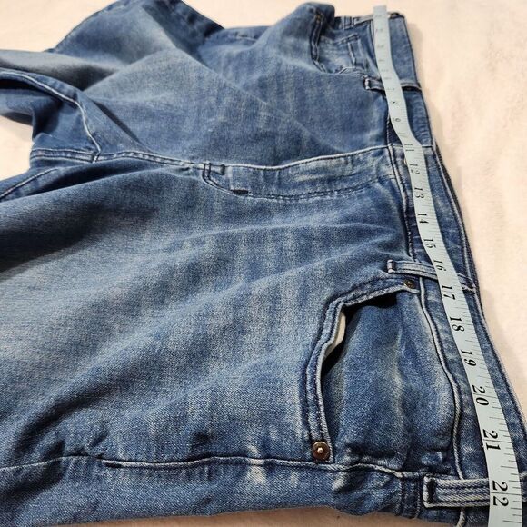 Lane Bryant Skinny Jeans Size 24 Mid-rise Blue Distressed Stretch B5 - Picture 11 of 16